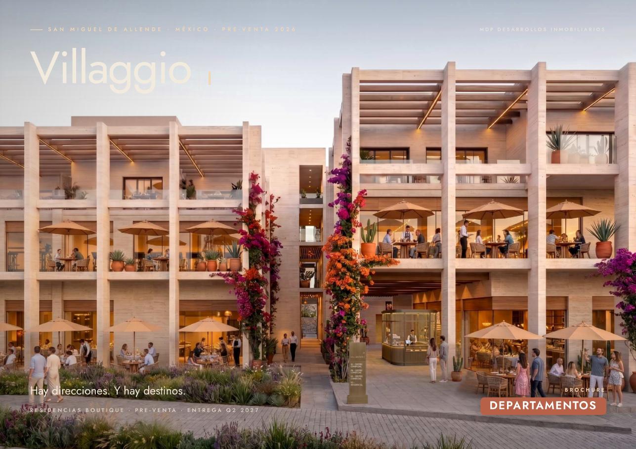 Brochure · Departamentos · Villaggio I