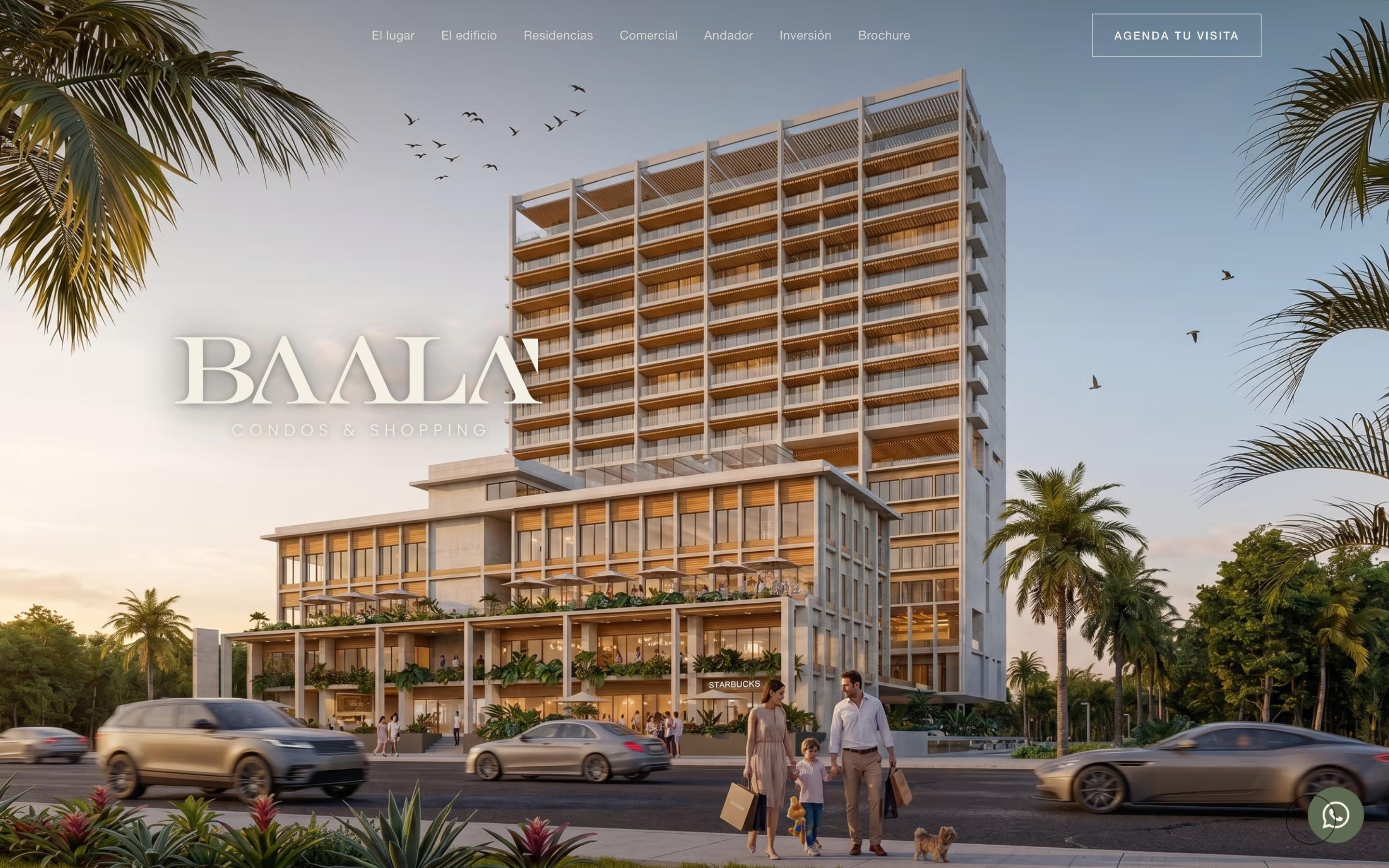 Sitio en vivo · Baalá Cancún