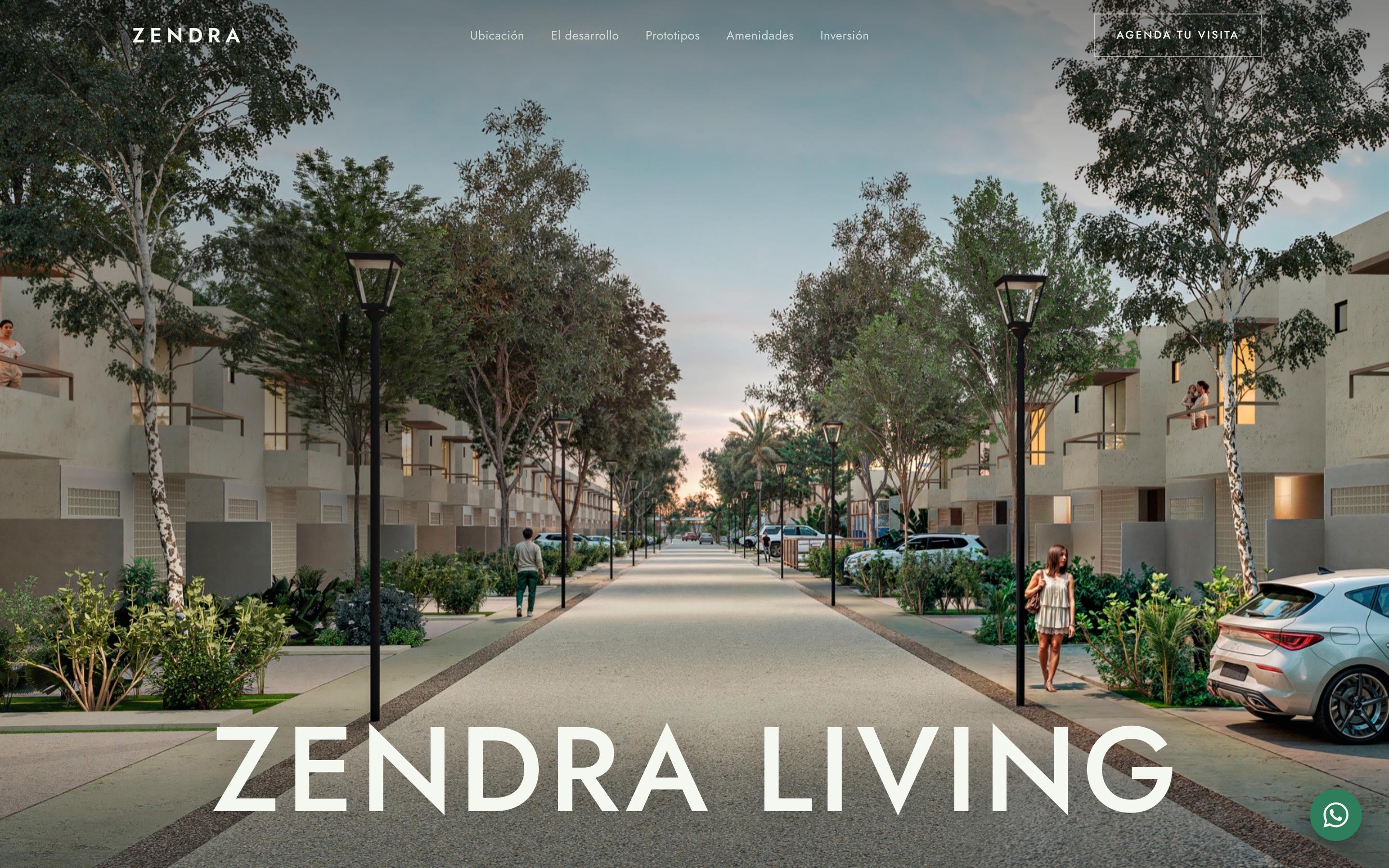 Sitio en vivo · Zendra Living